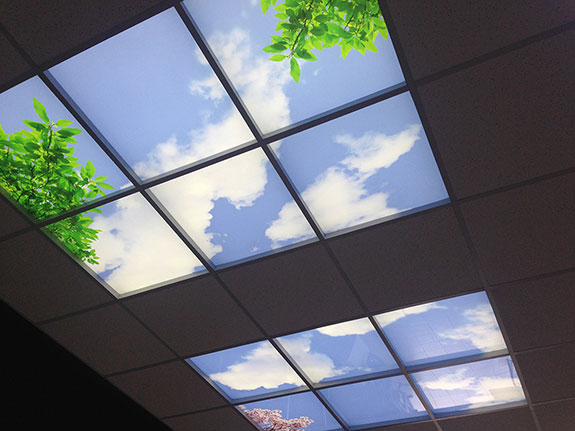 Artificial Skylight Ceiling Tiles, Cloud Ceiling Light Panel