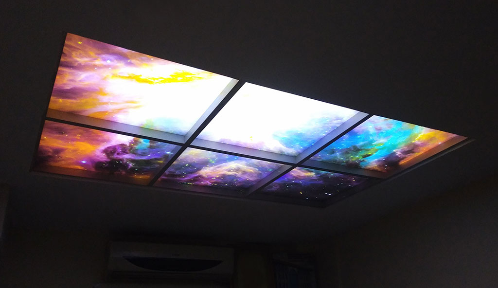 plafond étoilé led