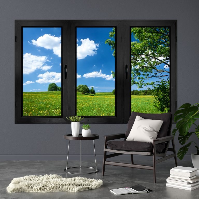 fake window woodline 7850 black